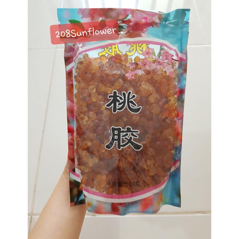 

Golden Pearl Peach Gum (Besar/Kecil) Grade AAA Bersih 97% 250g Repack Best Seller