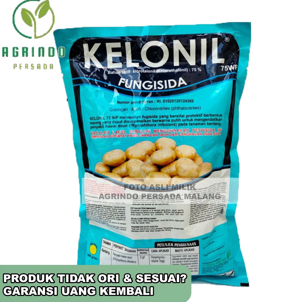 STAR BRANDS Fungisida Kelonil 75WP 500 gram | Kelonil 500 gram | Fungisida sejenis Daconil serbuuu 