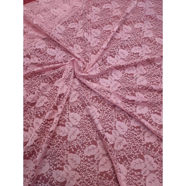 Kain Brokat motif daun