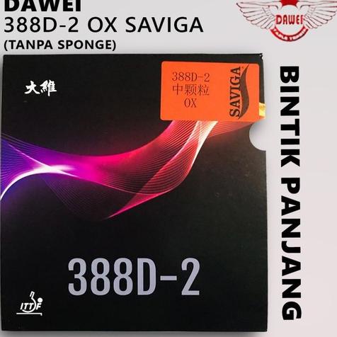 Karet Dawei 388 D-2 OX - Karet Bintik Bertahan Panjang Long Pips 388D