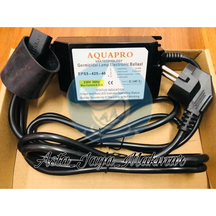 Ballast lampu UV Aquapro / Charger lampu UV 12 gpm
