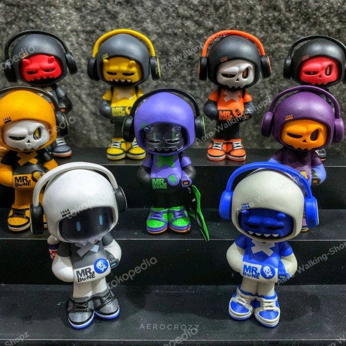Terlaris Mr.Bone / Mr Bone Game Man 8Cm Blindbox / Blind Box Random Set 8Pcs