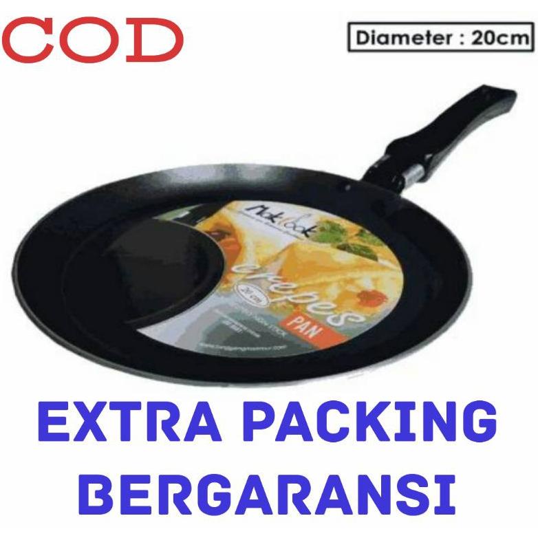 Terlaris Makcook Crepes Pan 20Cm Cod Teplon Crepes 20 Cm Teplon Anti Lengket / Teplon Makcook 20Cm M