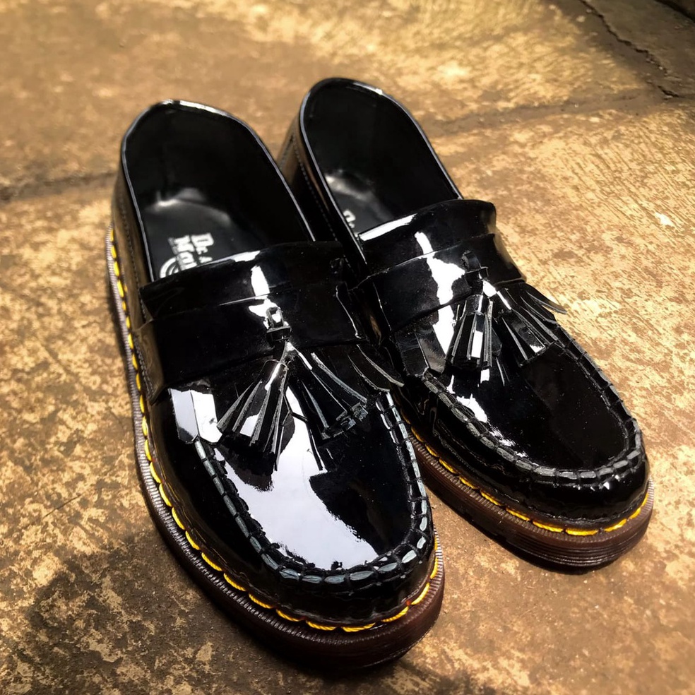 Produk Terbaru Sepatu Dokmart Penny Loafer OxFord Bahan Kulit Sapi Asli - Dr Martin Docmart Sepatu D