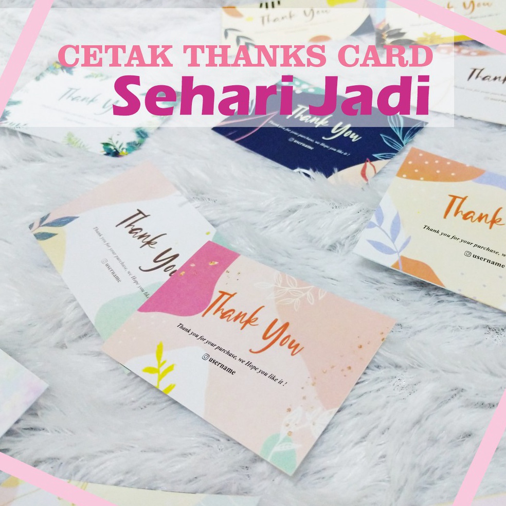 

HKL CETAK THANK YOU CARD/ KARTU TERIMAKASIH/ KARTU NAMA/ KARTU OLSHOP 5294