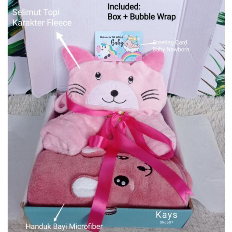 TERLARIS Hampers Bayi Kado Hadiah Bayi Newborn Selimut Handuk