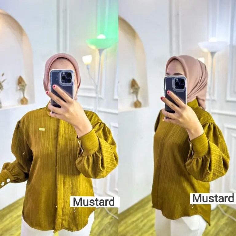 TMB.2Jn23c– Kemeja Balon Atasan Lady Crush Atasan Kemeja Wanita Balon Baby Crush