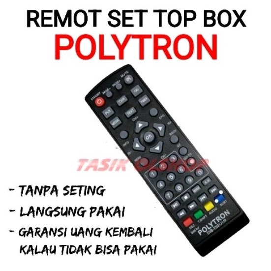 (Terbaik) REMOT STB POLYTRON PDV - 610T2 DAN PDV - 700T2 REMOT SET TOP BOX POLYTRON PDV 610T2  PDV 7