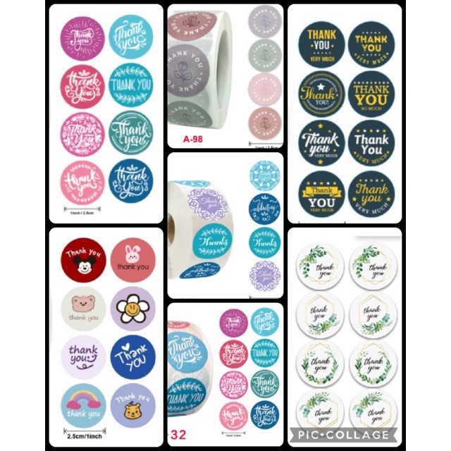 

STIKER THANK YOU TERIMA KASIH ISI 500