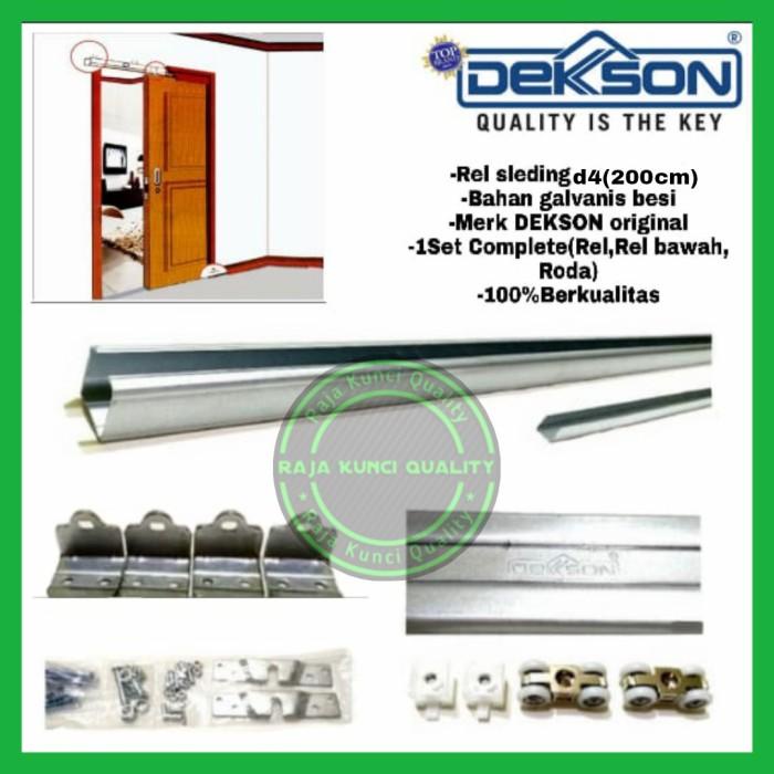 Terlaris Rel Sleding Pintu Geser Dekson D4 200Cm/Rel Gantung/Rel Pintu Geser
