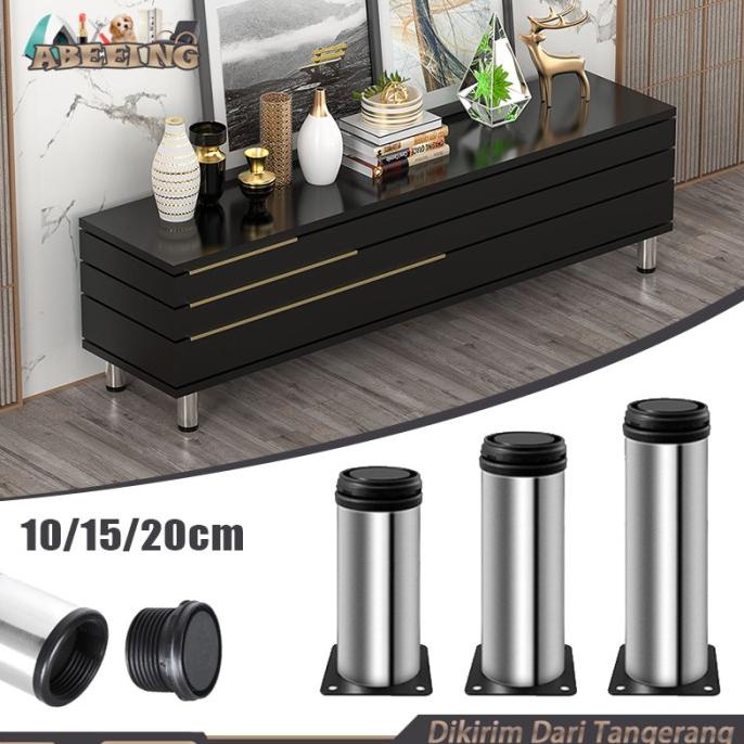 populer] Kaki Sofa Bulat Tinggi Stainless Kaki Lemari Tabung Kaki Furniture
