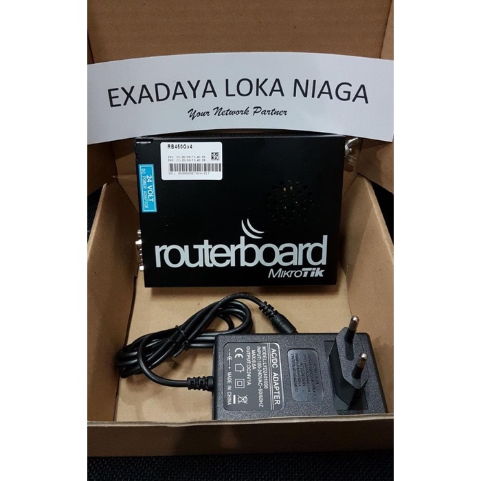 NEW SERIES MIKROTIK RB450GX4 ROUTER INDOOR 5 PORT GIGABIT ORIGINAL