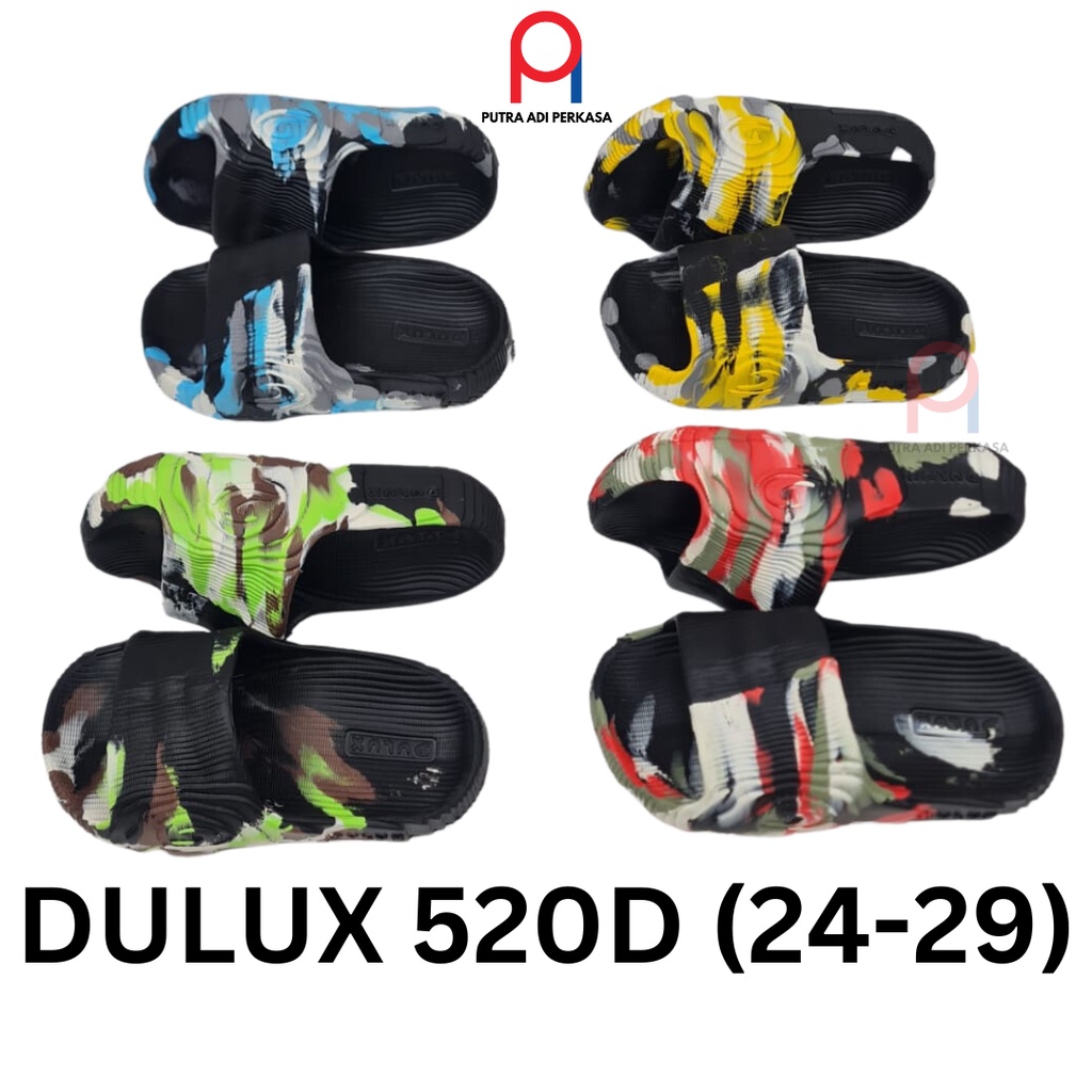 Sandal Selop Anak Loreng Adilette Tie dye Dulux 520d