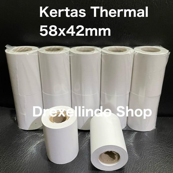 

Terlaris Kertas Thermal 58X42 Per 10 Roll