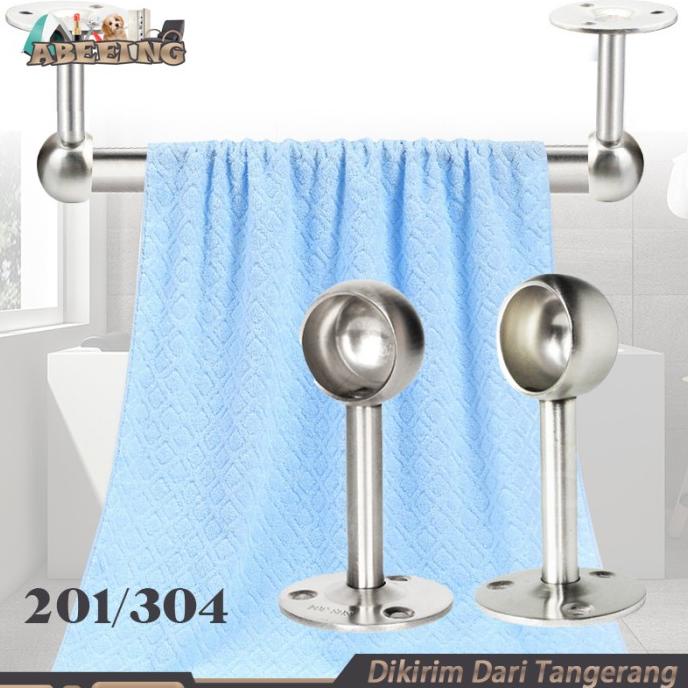 :>:>:>:>] Bracket Gayung Pipa Bulat 3/4 Inch Stainless 304 Braket Topi Pipa