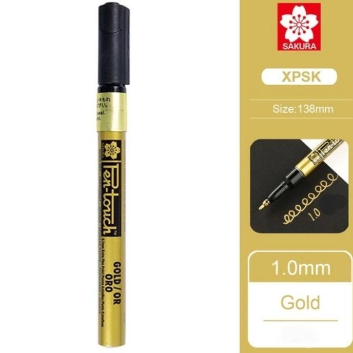 

Sakura Pen Touch Permanent Paint Marker Fine 1.0mm # Gold