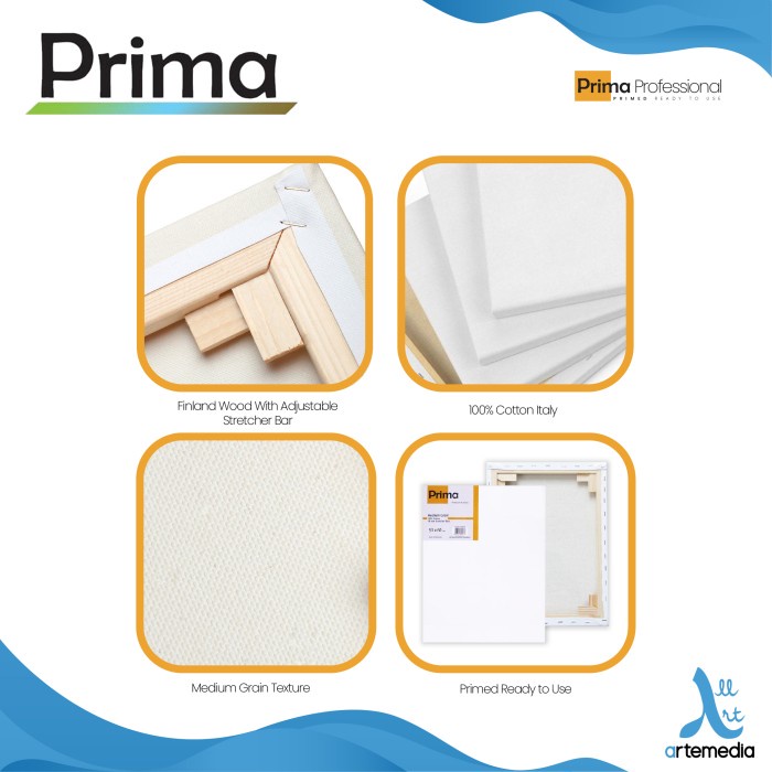 

Kanvas Lukis Prima Professional 100X150Cm Cotton Canvas