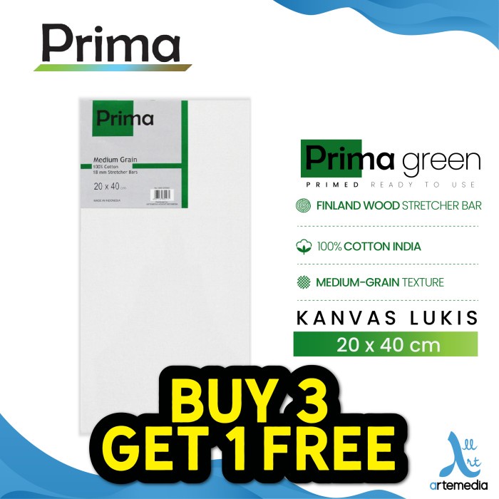 

Kanvas Lukis Prima Green 20X40Cm Cotton Canvas