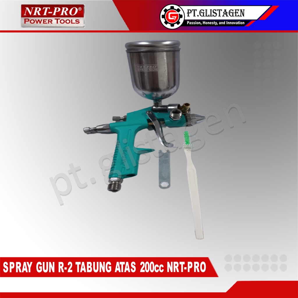 NRT-PRO R2 Spray Gun Tabung Atas 200cc Semprotan Cat Kompresor R-2