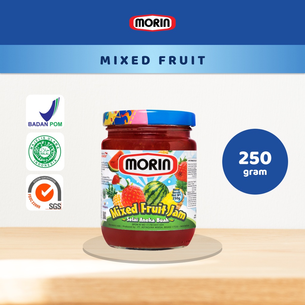 Morin Selai Mixed Fruit  250 Gr - Selai Buah