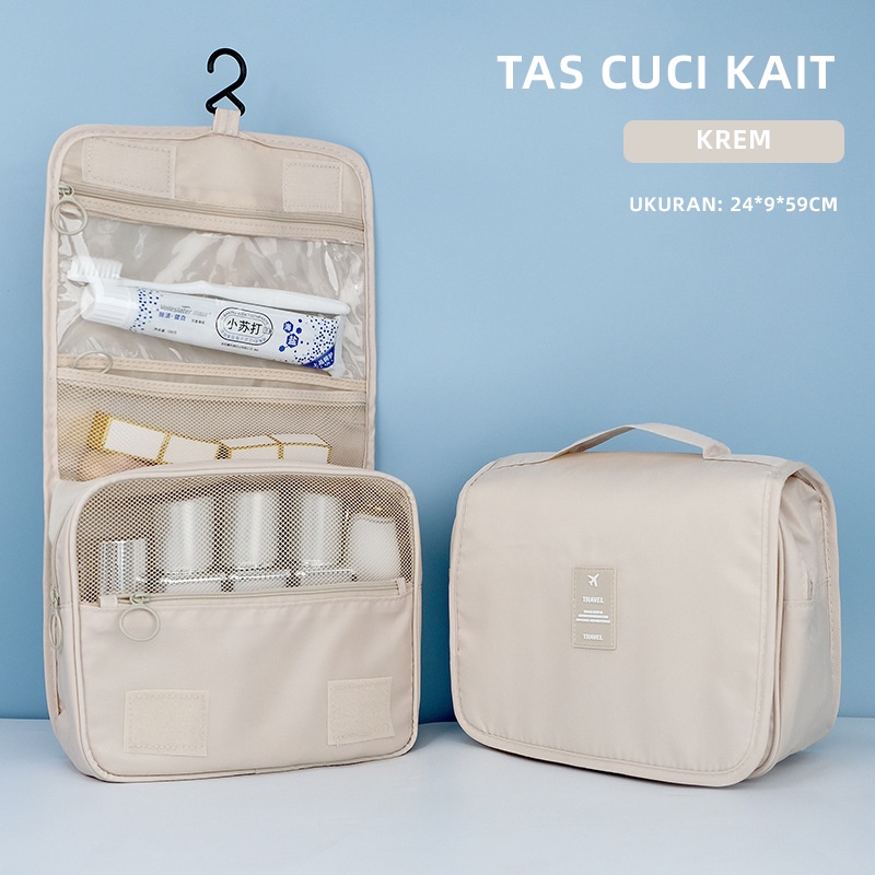 Holiven Tas Kosmetik Korea Make Up Bag Cosmetics Storage Bag Multifungsi