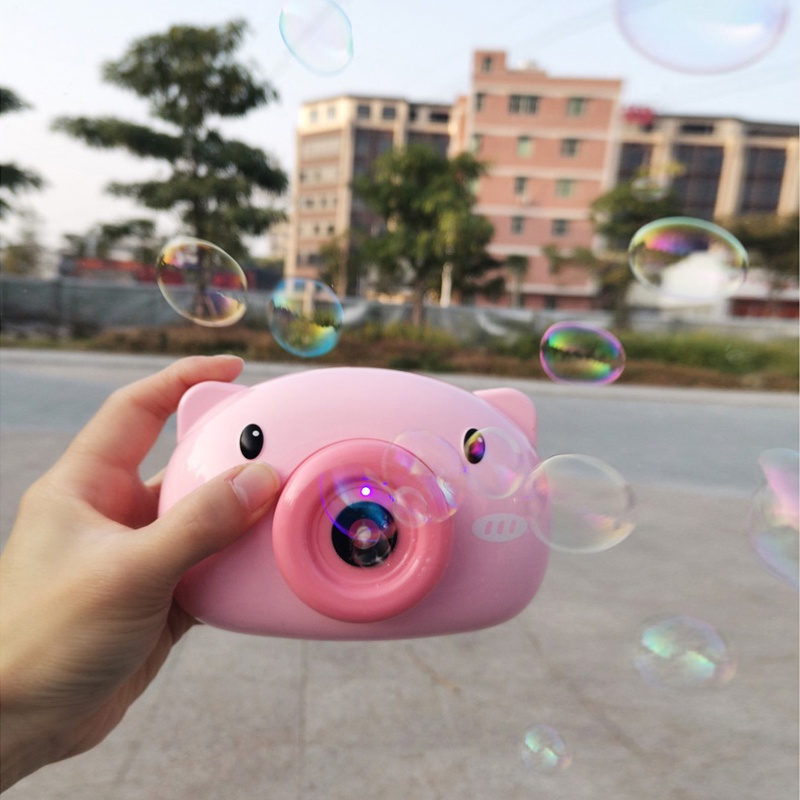 Holiven Alat Peniup Bubble Gelembung Bentuk Kamera Kartun Lucu Untuk Anak-Anak