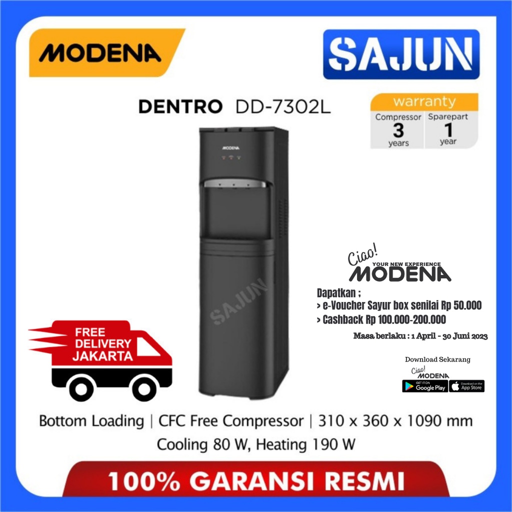 Modena Dispenser Air Galon Bawah DENTRO DD7302L Bottom Load DD-7302L