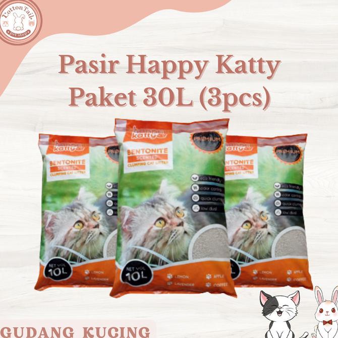 

Happy Katty 30L ( 3pcs ) / Pasir Kucing Happy Katty Premium 30L (3pcs)