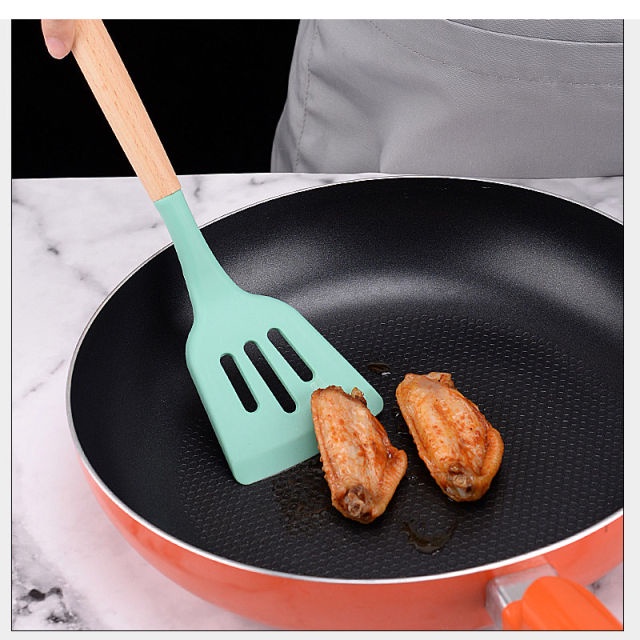 Holiven Spatula kitchen set Silikon Utensils 11 in 1 Tahan panas
