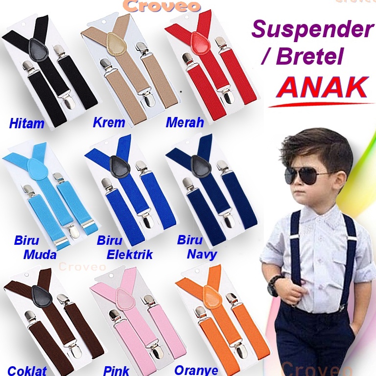 (C☛HC») Suspender Bretel ANAK Balita PG TK Playgroup Cowok Kecil Anak2 Cewek Pesta Dasi Kupu Bayi Lu
