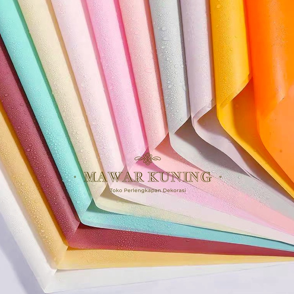 

4.4 Brand [ 20 Lembar ] Plain Soft Pastel Flower Wrap/ Kertas Cellophane - VWF