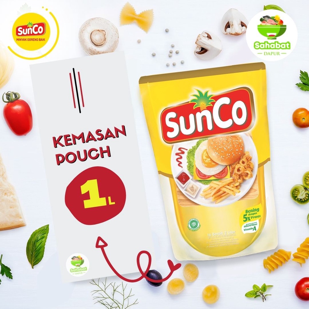 Minyak Goreng Refill Kemasan Pouch/Bantal 1L Gratis Ongkir Sania Bimoli Fortune Sunco Rose Brand Harumas Filma Sovia