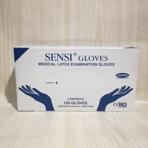 Discount Sarung Tangan Latex Sensi / Disposable Glove Latex Sensi