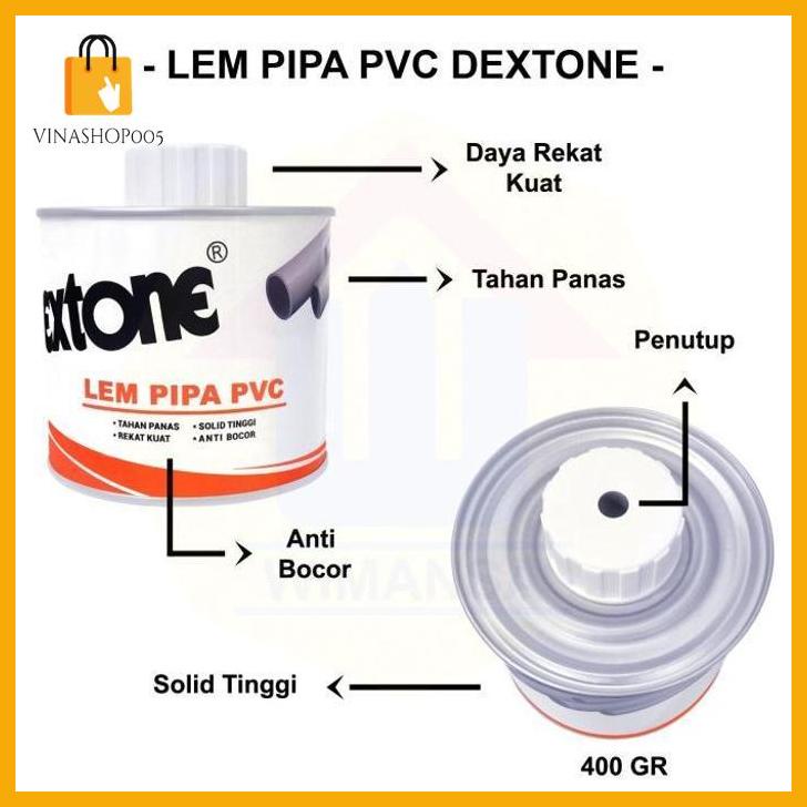 

lilajunio01 - LEM PIPA PVC DEXTONE 400 GR - LEM SERBAGUNA