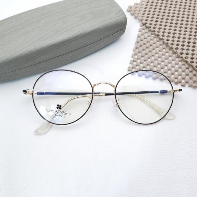 Kacamata Bulat Korea Lf-6234 Pria/Wanita Gratis Lensa Minus/Silinder