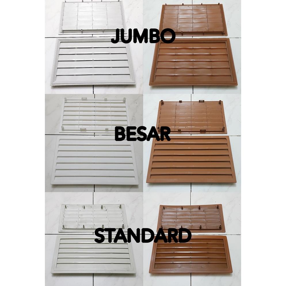 Viral Jalusi Pvc / Ventilasi / Kisi-Kisi Udara Pintu Kamar Mandi Toilet Wc Wxy