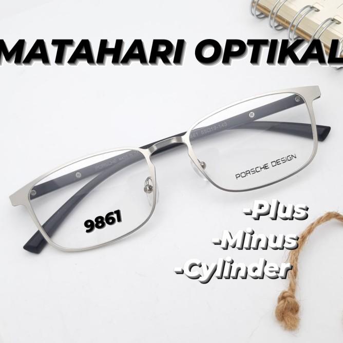 Kacamata Baca Auto Fokus 9861 Paket Lensa Anti Blueray Uv420 Unisex