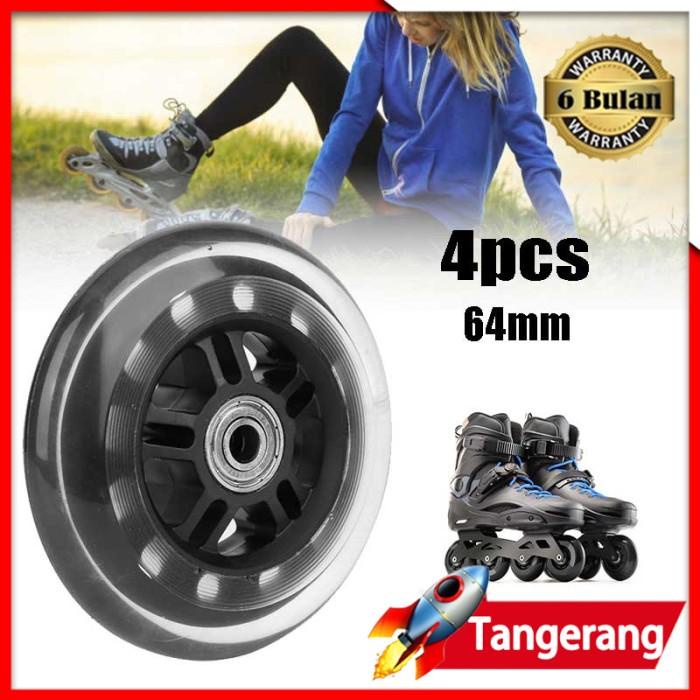 Skate 4 Pcs/Set 64Mm Grosir Roda Inline Skate Sepatu Roda Wheels