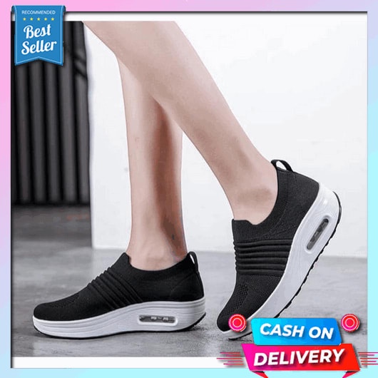Sepatu Wanita Terbaru 2023 Casual Simpel Perempuan Sneakers Spatu Slip On Korean Style Sers Remaja D