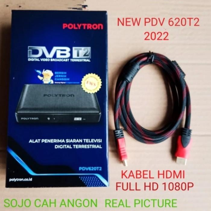 Stb T2 Polytron Set Top Box Dvb T2 Receiver Tv Digital Pdv 600T2