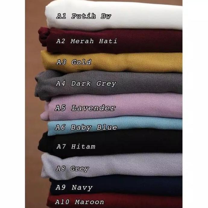 Hijab Khimar Wolly Crape XL By Tegar Hijab