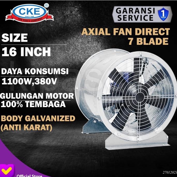 Axial Fan AFD-400GLV/7/1.1/2-HJ CKE 16 Inch