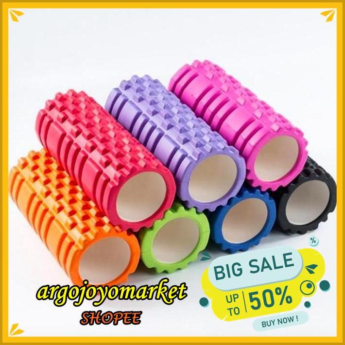 YOGA ROLLER FOAM ROLLER GYM FITNESS RUMBLE ROLLER COLUMN YOGA PILATES KUALITAS BERKELAS