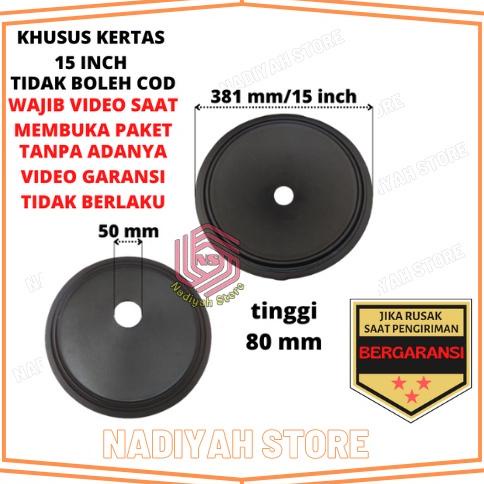 ANA673 Daun Kertas Speaker 15 Inchi 15 In Daun Conus Lubang 4 Inchi Premium +++