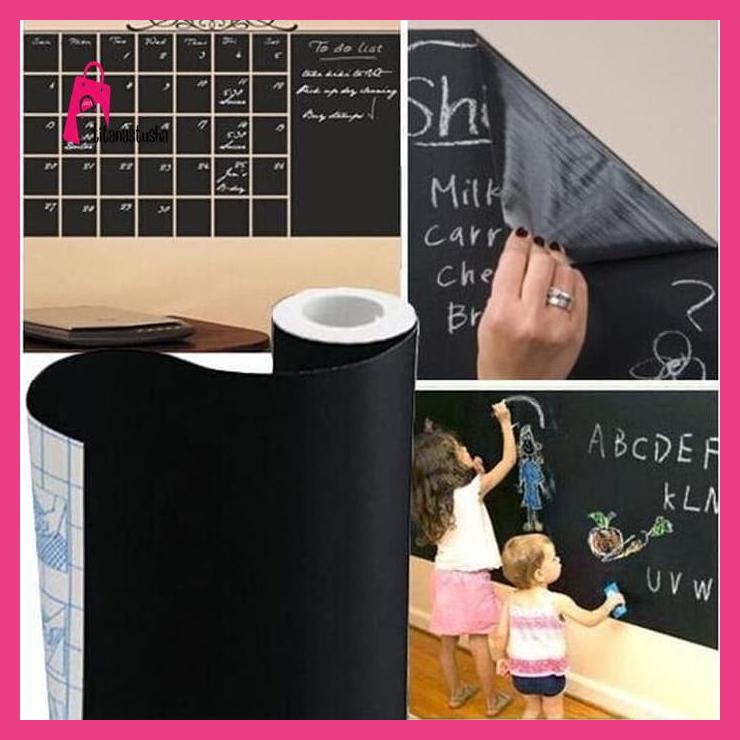 

titanastusha stiker papan tulis / stiker black board kantor rumah
