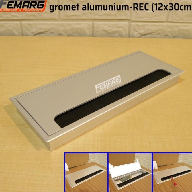 

+%+%+%] FEMARG 12cm X 30cm GROMET LUBANG KABEL KOTAK ALUMINIUM
