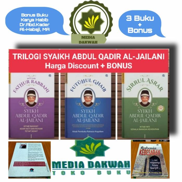 

Buku Paket Trilogi Syekh Abdul Qadir Al-Jailani Sirrul Asrar Dan Bonus