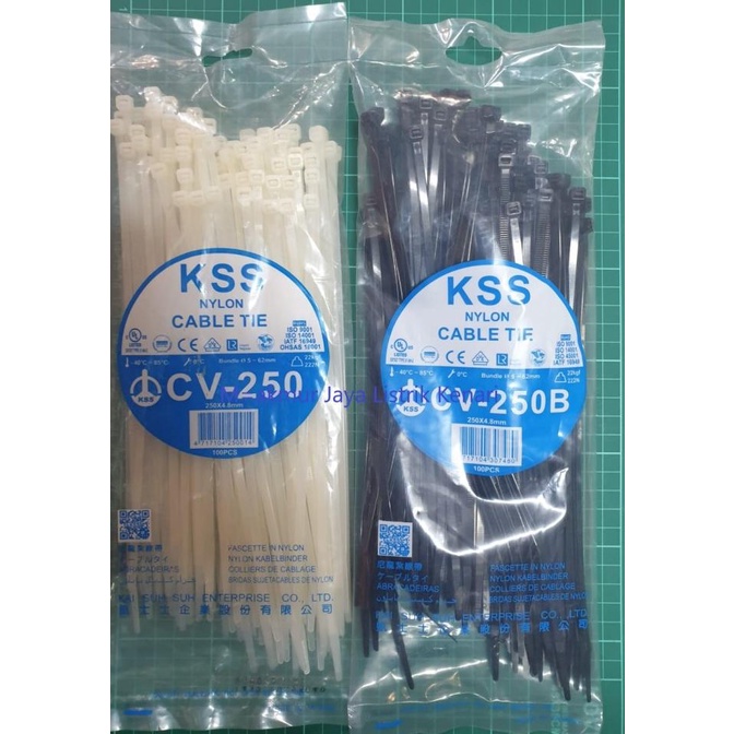 

_^_^_^] KSS KABEL TIES / KABEL TIS / CABLE TIE CV 250 KSS 25CM CV250 ORI
