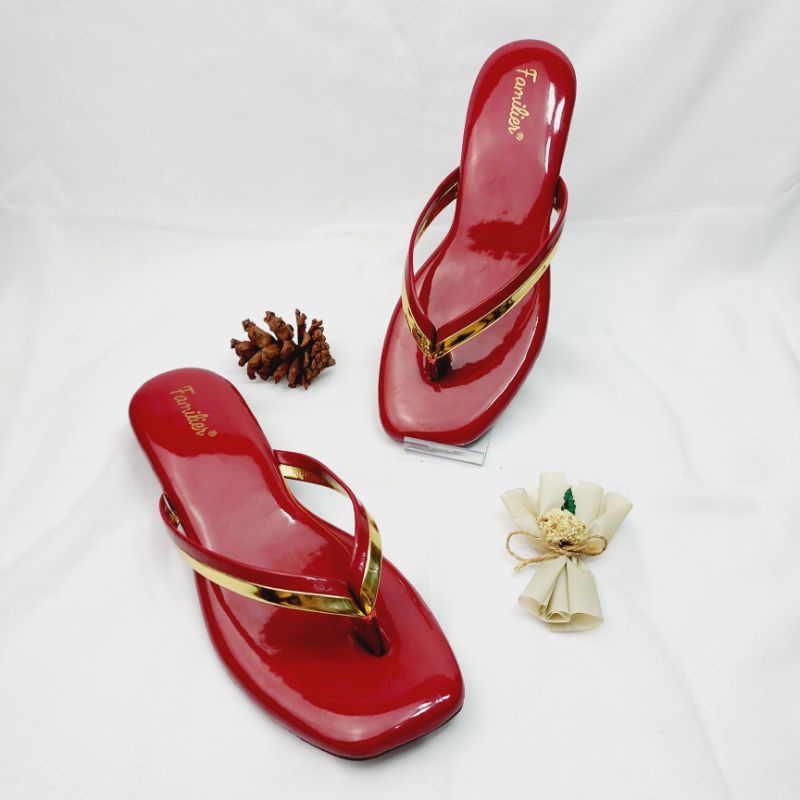 Sandal Jepit Wanita Model Simple Bahan Glossy (Jenny 01)