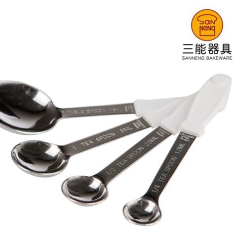 

Sanneng SN4693 - Measuring Spoon Stainless Steel 4Pcs / Sendok Takar